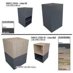 Banco vendita per negozi Kit.9 HD componibile