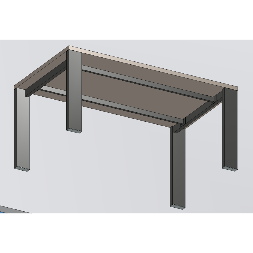 Scrivania per ufficio direzionale GO STEEL P.90