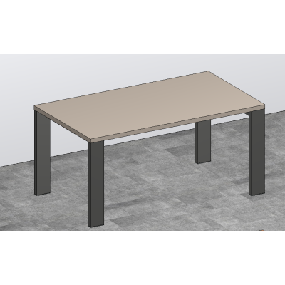 Scrivania per ufficio direzionale GO STEEL P.90