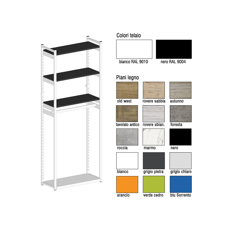 Scaffale Smart Appenderia/Piani