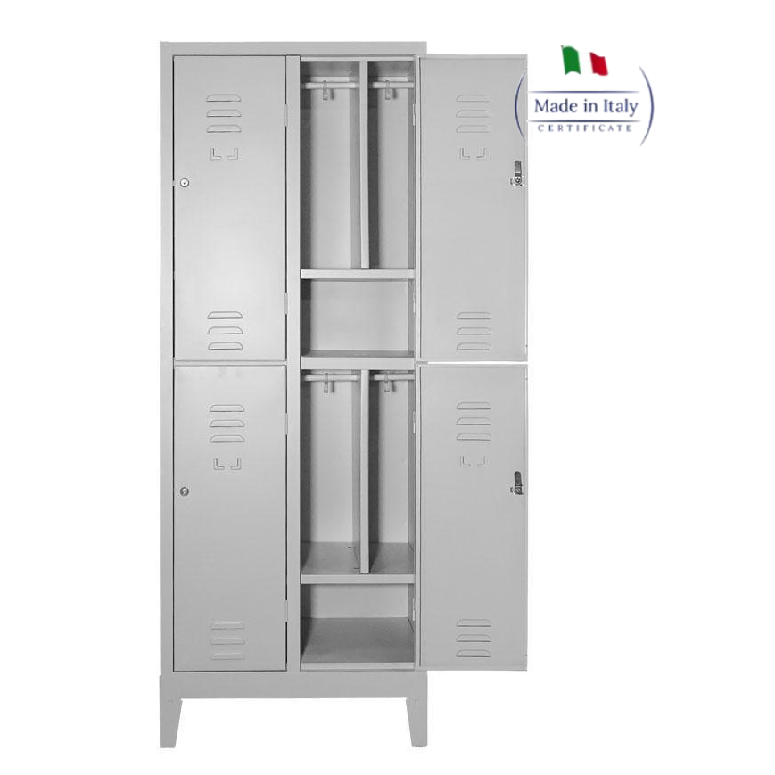 Armadio Spogliatoio Multiplo Sporco/Pulito 4 Porte