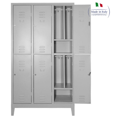 Armadio Spogliatoio Multiplo Sporco/Pulito 6 Porte