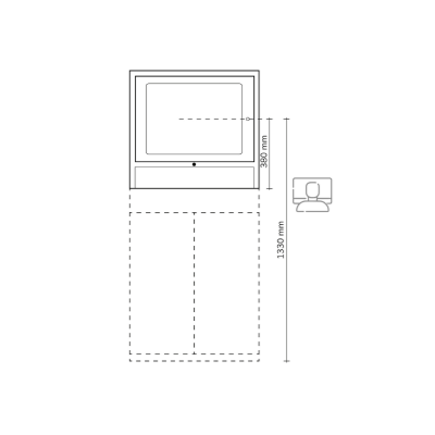 Porta PC con Tapparella