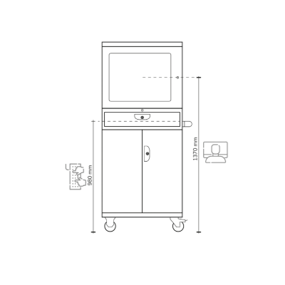 Armadio Porta PC