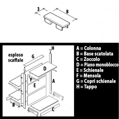 Tappo montante Market